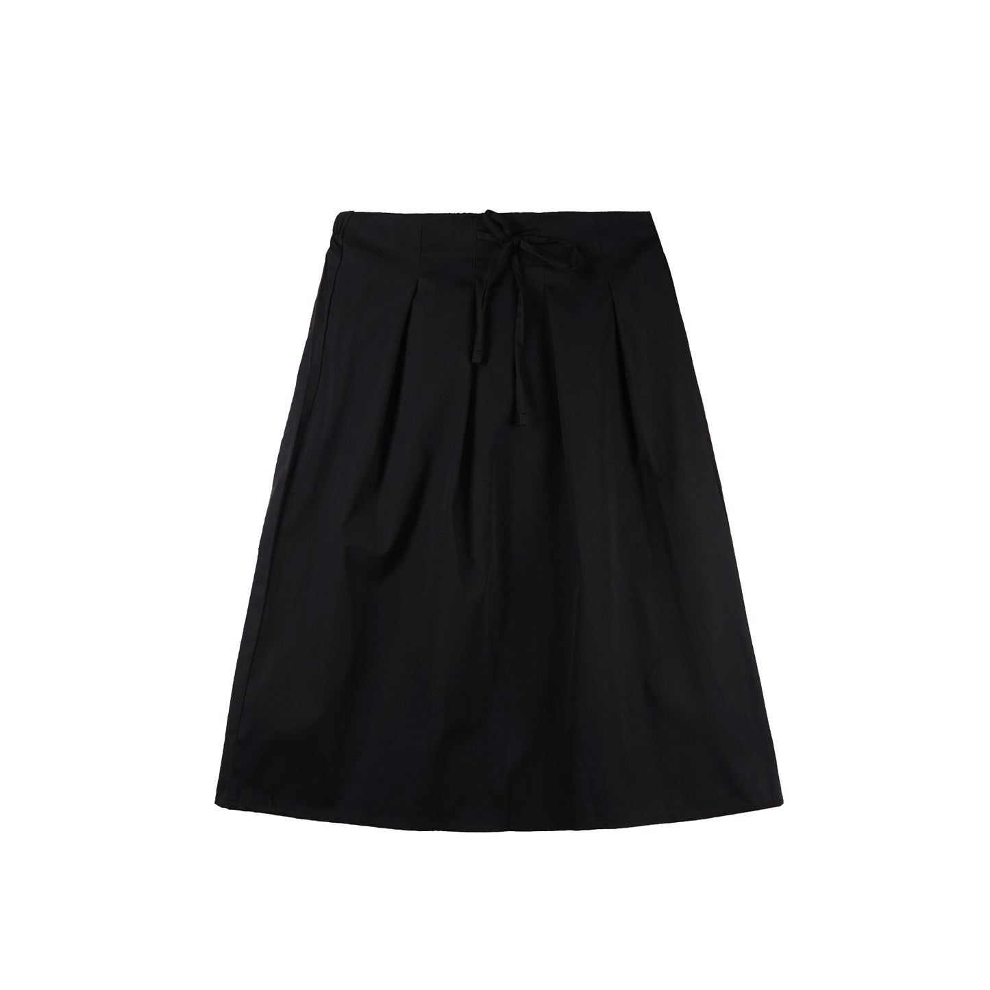 Bobson Japanese Ladies Basic Non-Denim Long Skirt 180658 (Black)
