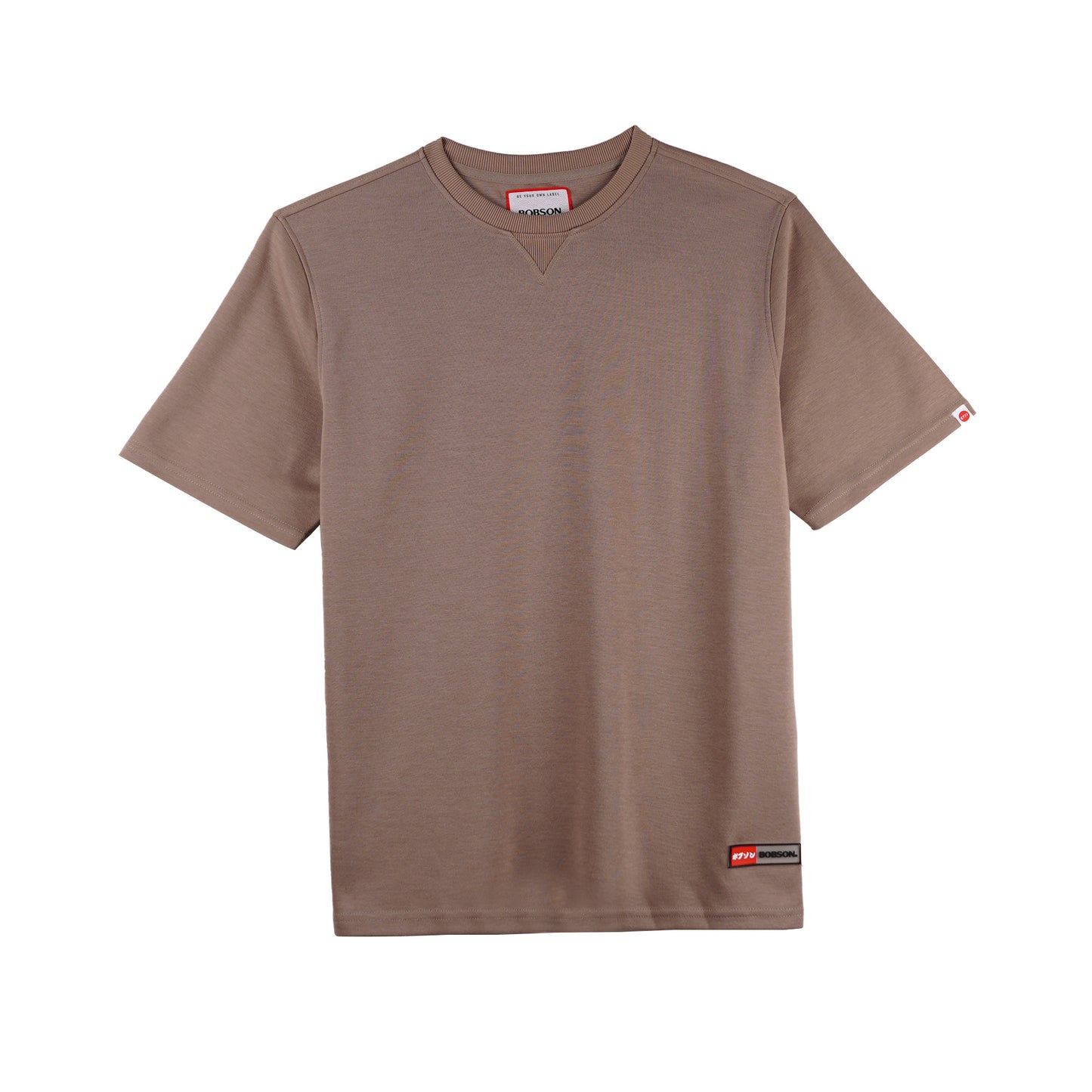Bobson Japanese Men's Basic Tees Regular Fit 175885-U (Brown)