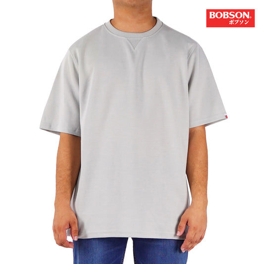 Bobson Japanese Men's Basic Tees Regular Fit 175885-U (Light Gray)
