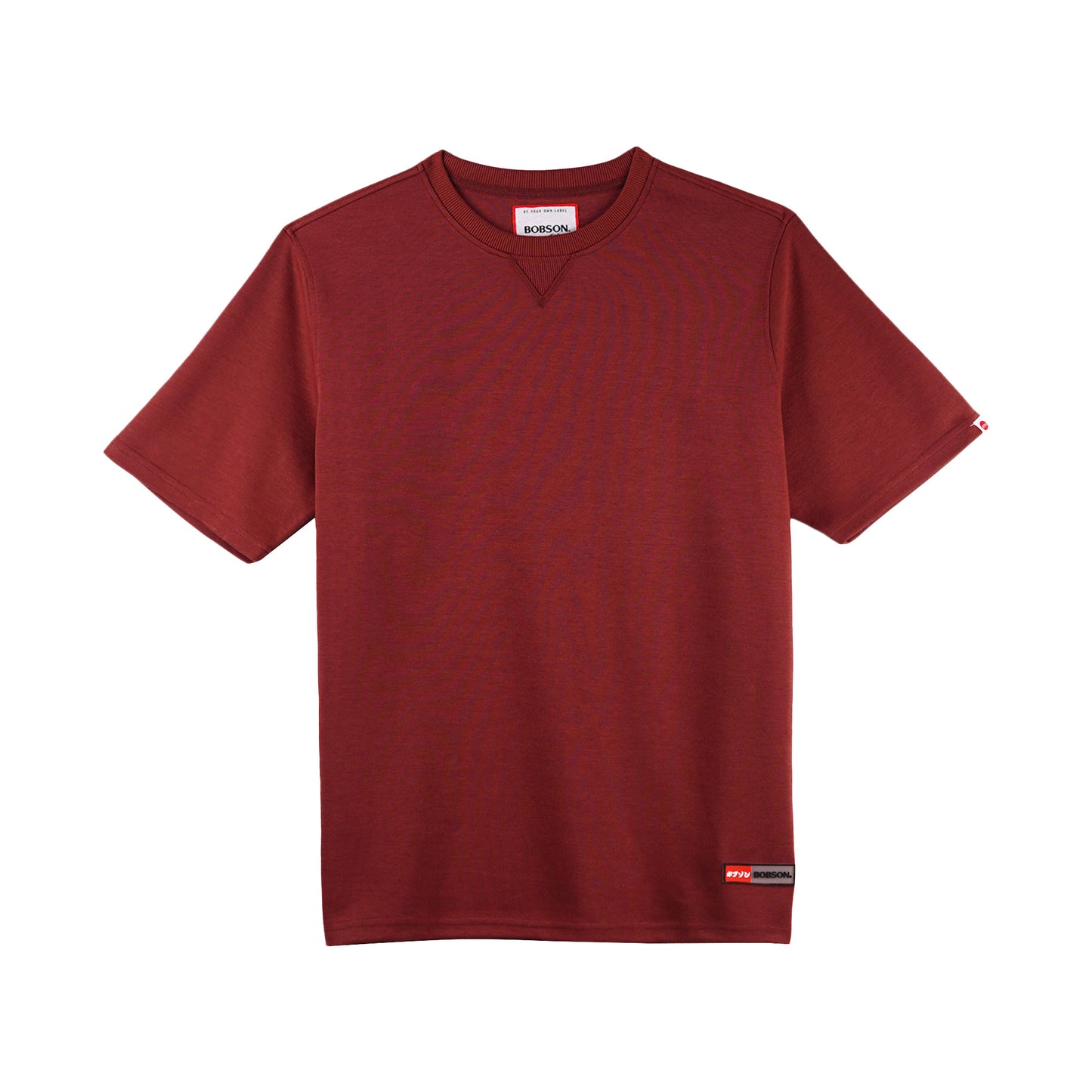 Bobson Japanese Men's Basic Tees Regular Fit 175885-U (Maroon)