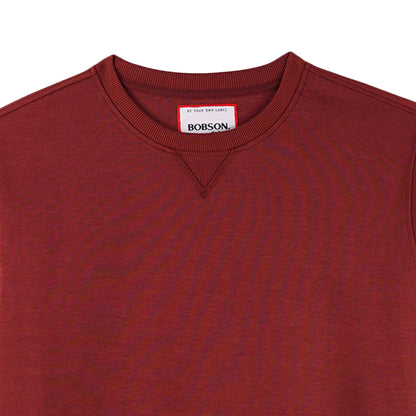 Bobson Japanese Men's Basic Tees Regular Fit 175885-U (Maroon)