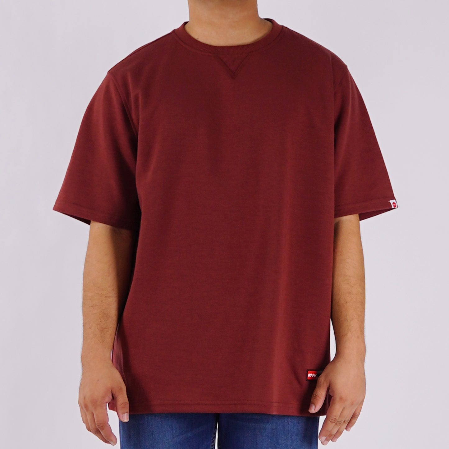 Bobson Japanese Men's Basic Tees Regular Fit 175885-U (Maroon)