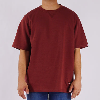 Bobson Japanese Men's Basic Tees Regular Fit 175885-U (Maroon)