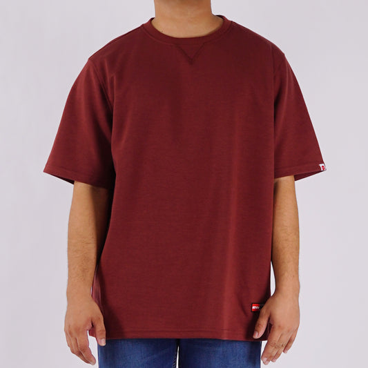 Bobson Japanese Men's Basic Tees Regular Fit 175885-U (Maroon)