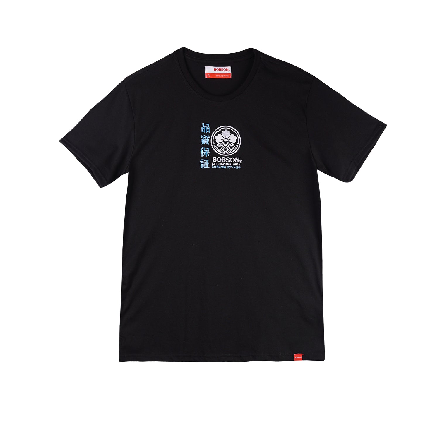Bobson Japanese Men's Basic Tees Slim Fit 178581-U (Black)