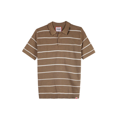 Bobson Japanese Men's Basic Collared Shirt Regular Fit 183483 (Light Brown)