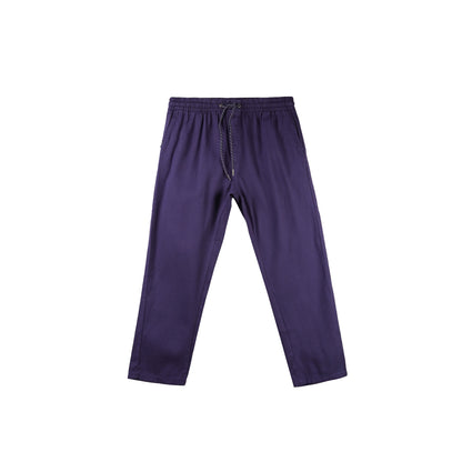 Bobson Japanese Men's Basic Non-Denim Trouser Pants Mid Waist 176076 (Navy)
