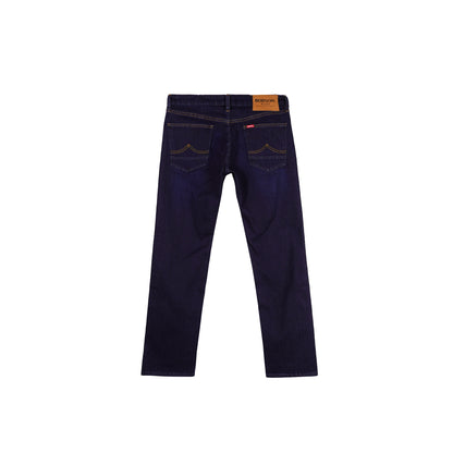 Bobson Japanese Men's Basic Denim Pants Skinny Mid Waist 174892-U (Dark Shade)