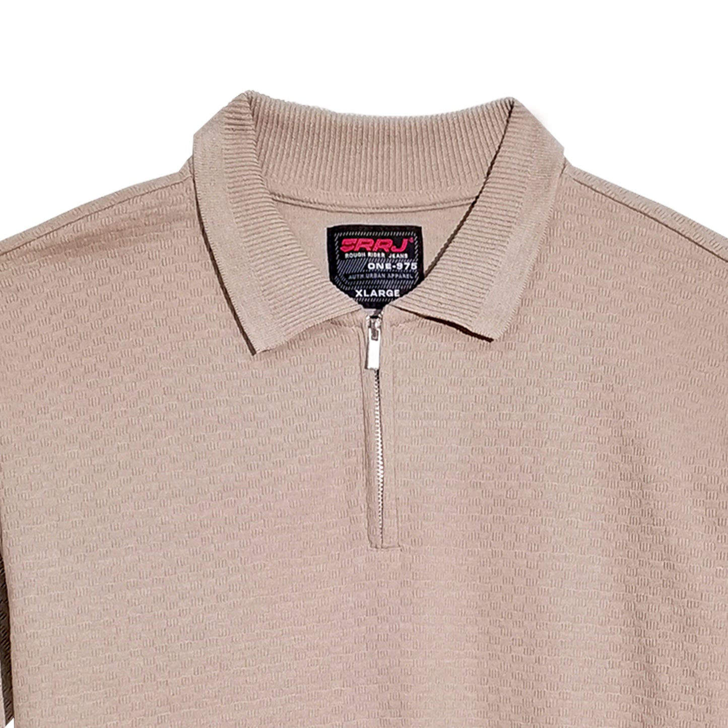 RRJ Men's Basic Collared Shirt Comfort Fitting 169622 (Taupe)