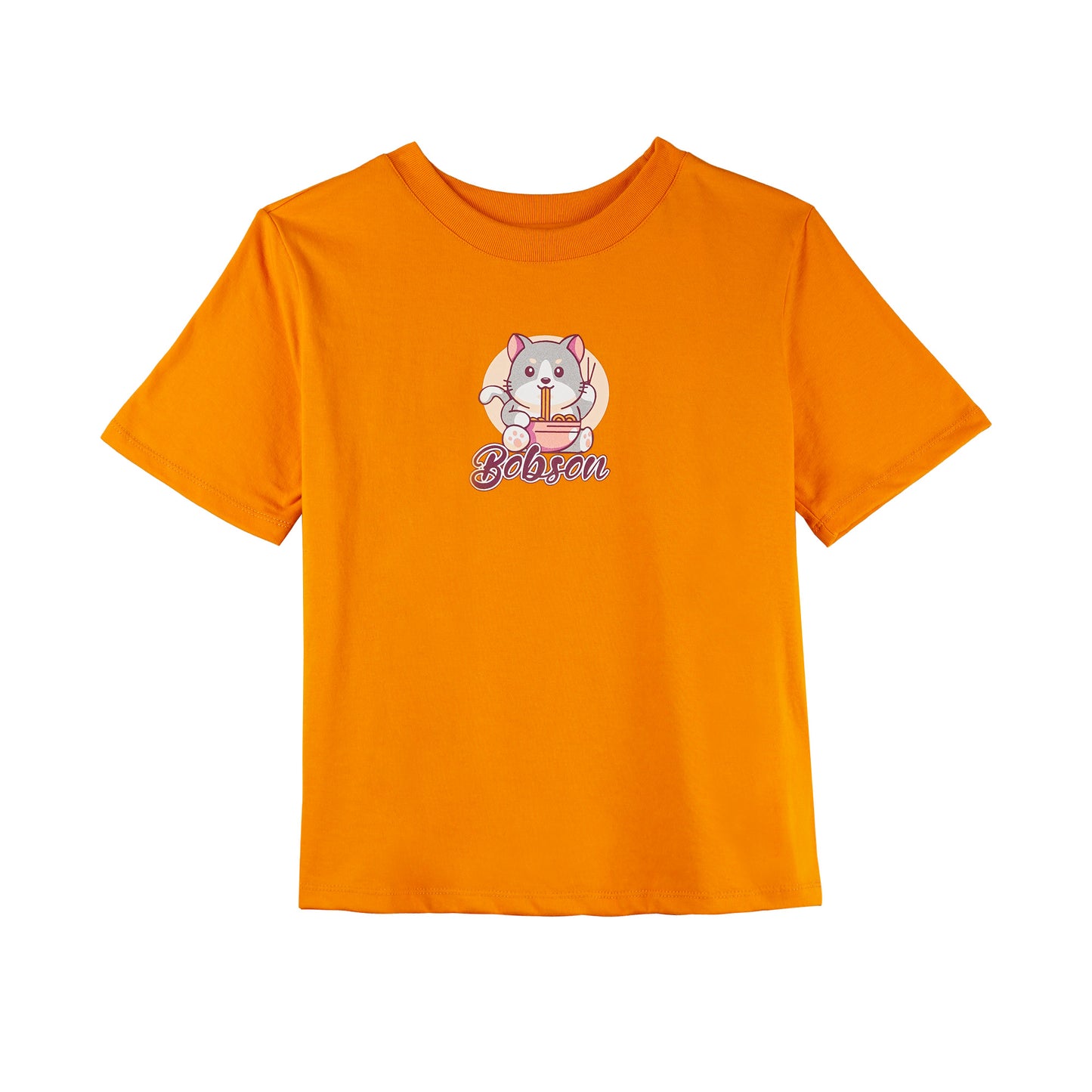 Bobson Japanese Ladies Basic Tees Boxy Fit 175409-U (Yellow Gold)