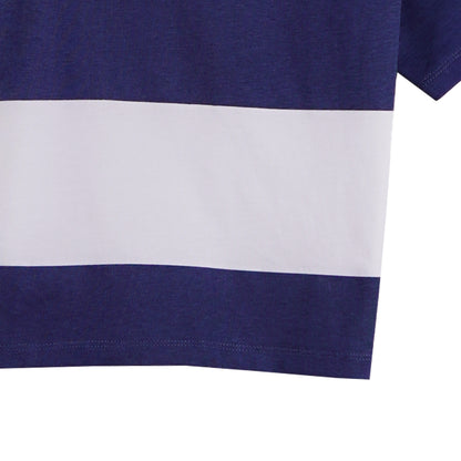 Bobson Japanese Ladies Basic Collared Shirt Crop Fit 157829 (Navy)