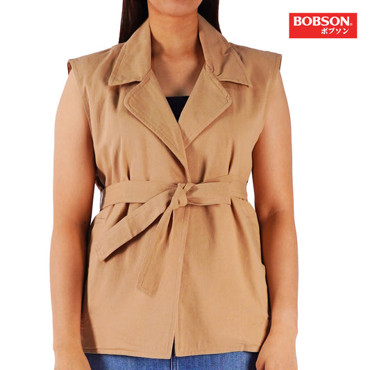 Bobson Japanese Ladies Basic Jacket Relaxed Fit 157944 (Beige)
