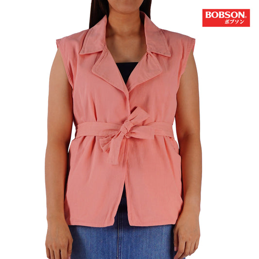 Bobson Japanese Ladies Basic Jacket Relaxed Fit 157944 (Peach)