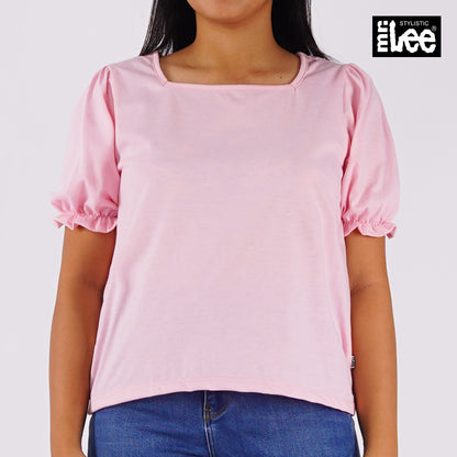 Stylistic Mr. Lee Ladies Basic Tees Boxy Fit 157086-U (Pink)