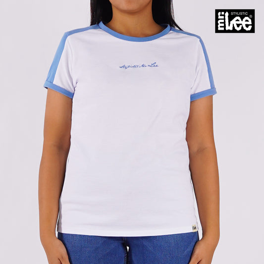 Stylistic Mr. Lee Ladies Basic Tees Regular Fit 130089 (Blue)