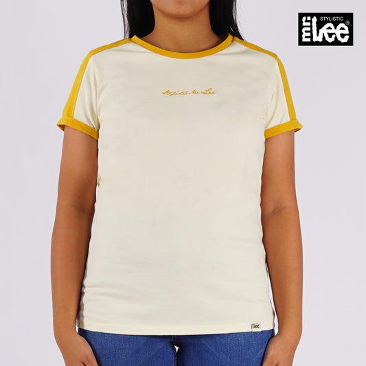 Stylistic Mr. Lee Ladies Basic Tees Regular Fit 130089 (Yellow)