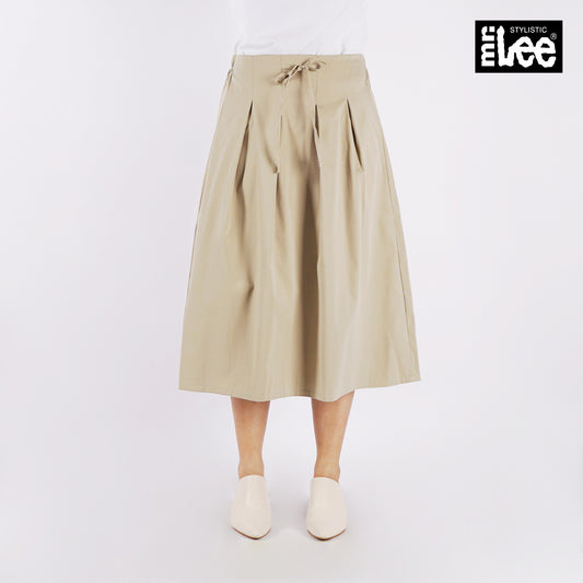 Stylistic Mr. Lee Ladies Basic Non-Denim Long Skirt 180776 (Beige)