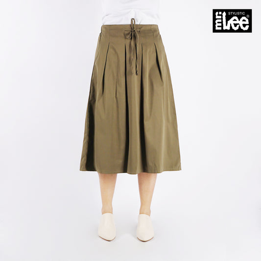 Stylistic Mr. Lee Ladies Basic Non-Denim Long Skirt 180776 (Taupe)