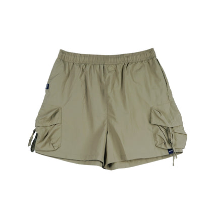 RRJ Ladies Basic Non-Denim Cargo Shorts 180580 (Beige)