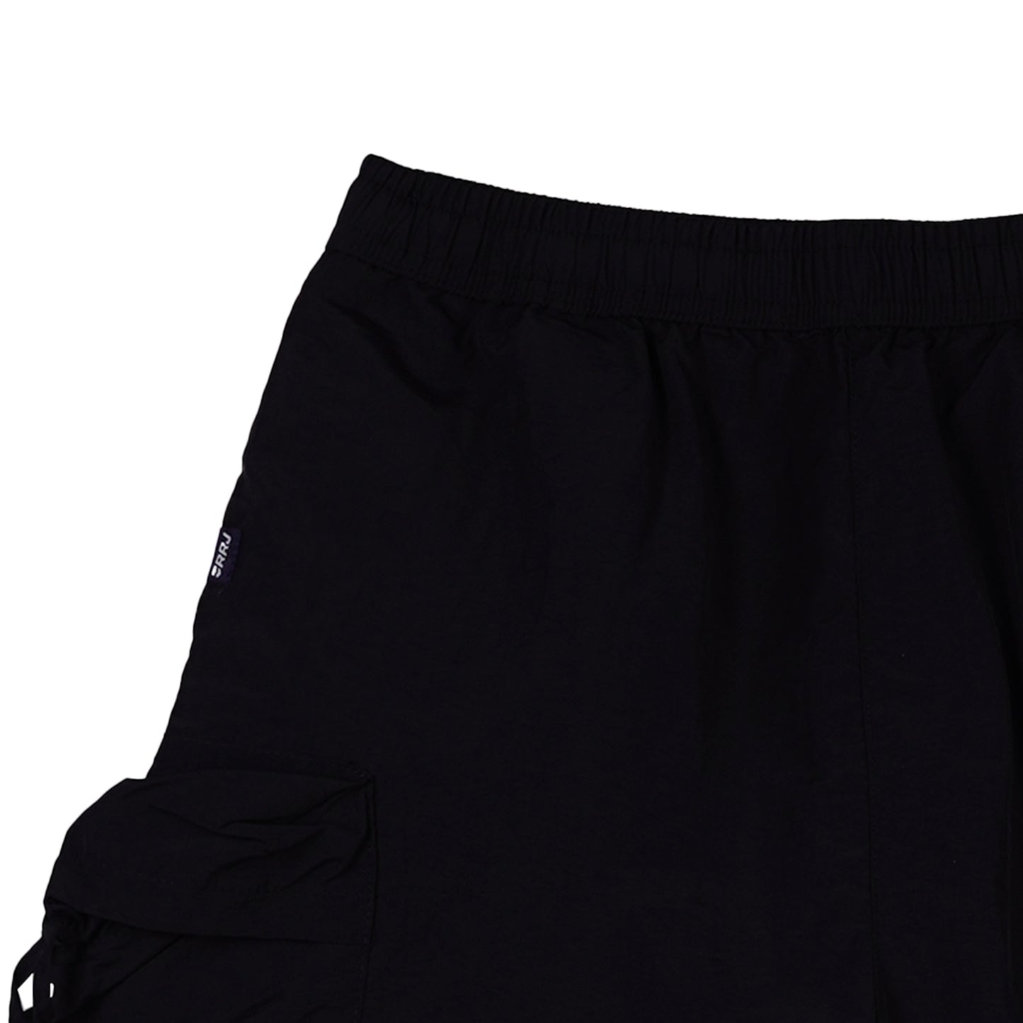 RRJ Ladies Basic Non-Denim Cargo Shorts 180580 (Black)