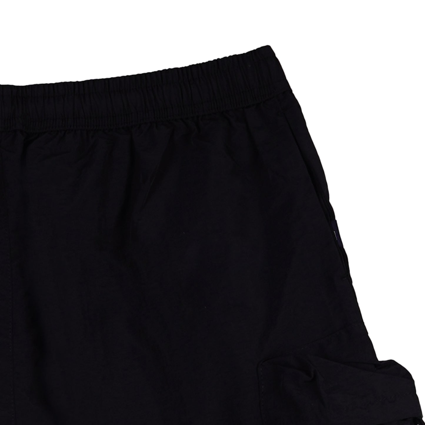 RRJ Ladies Basic Non-Denim Cargo Shorts 180580 (Black)
