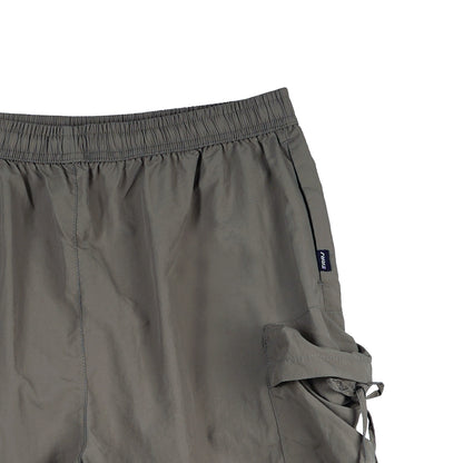 RRJ Ladies Basic Non-Denim Cargo Shorts 180580 (Gray)