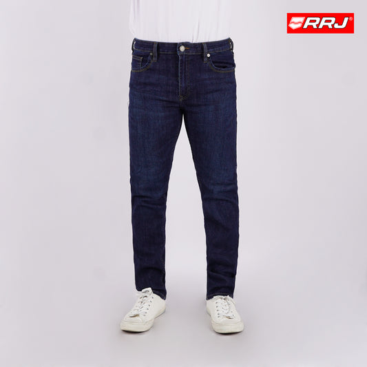 RRJ Men's Basic Denim Pants Superskinny Fitting Mid-Rise 179592 (Dark Shade)