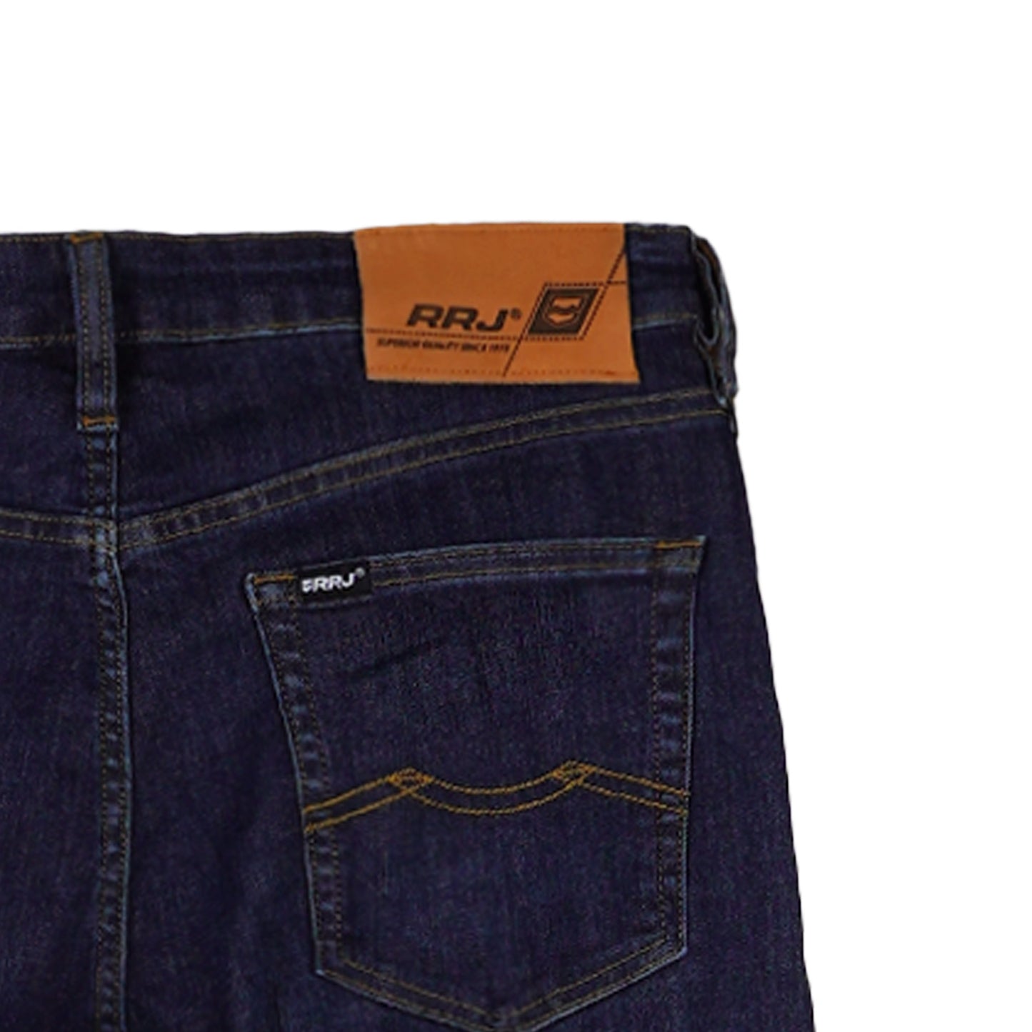RRJ Men's Basic Denim Pants Superskinny Fitting Mid-Rise 179592 (Dark Shade)