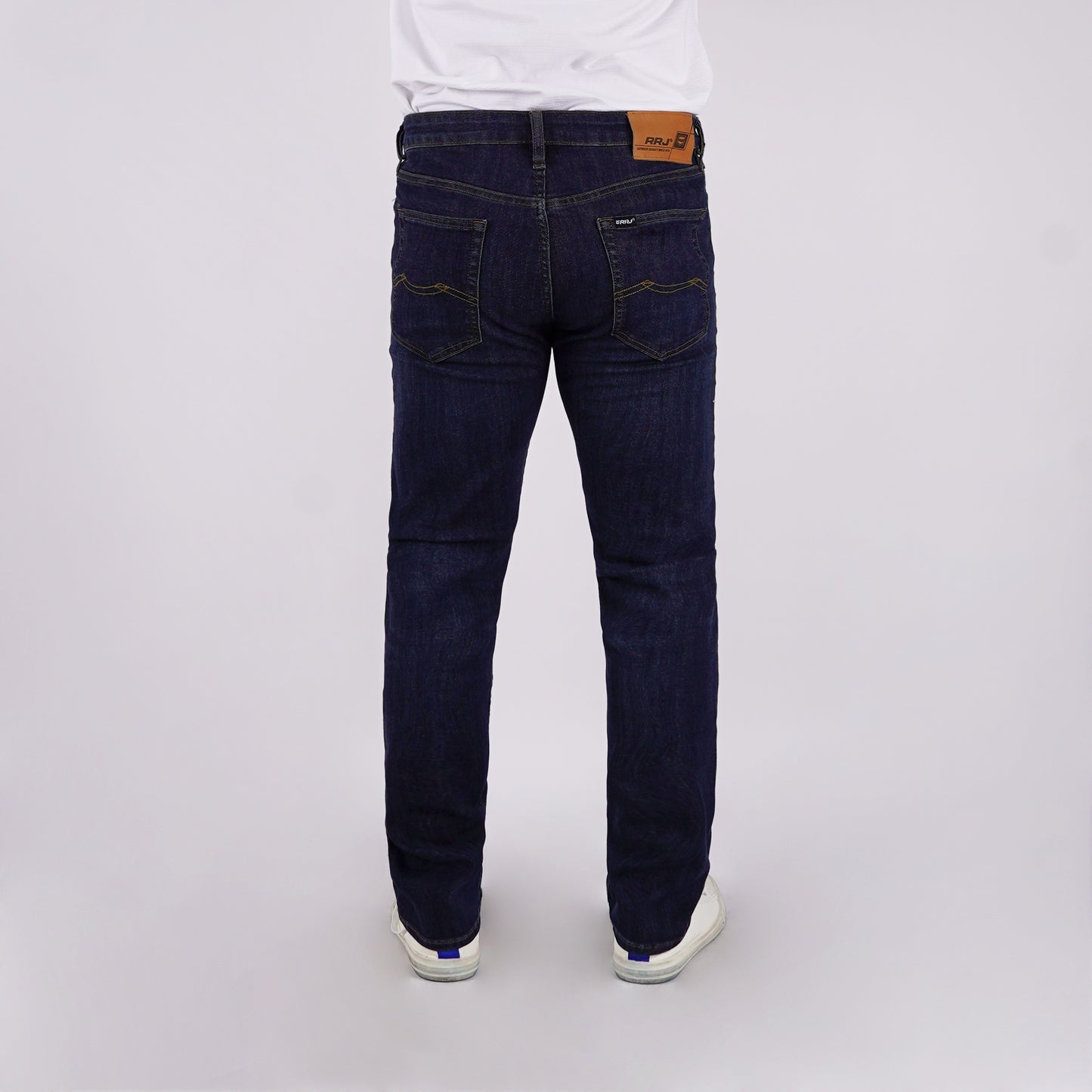 RRJ Men's Basic Denim Pants Superskinny Fitting Mid-Rise 179592 (Dark Shade)