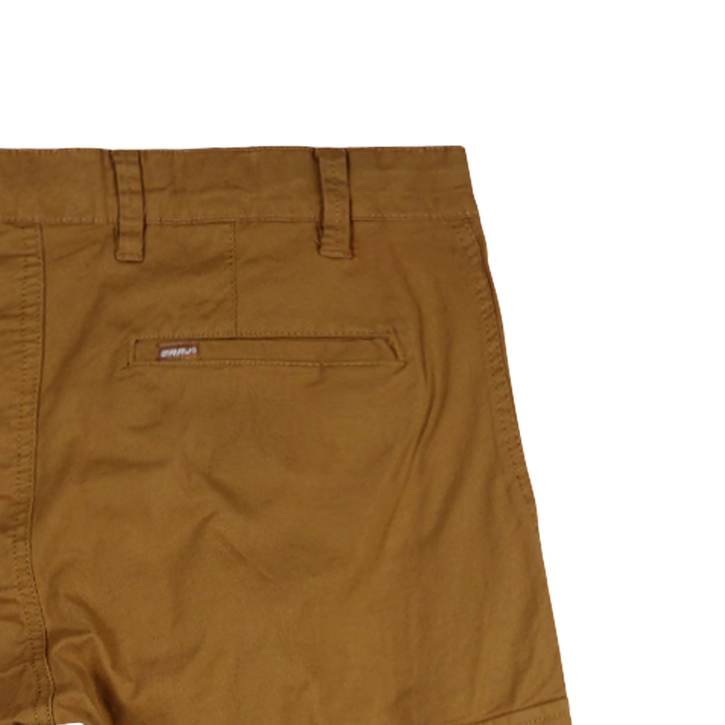 RRJ Men's Basic Non-Denim Cargo Pants Mid-Rise Fitting 176849 (Brown)