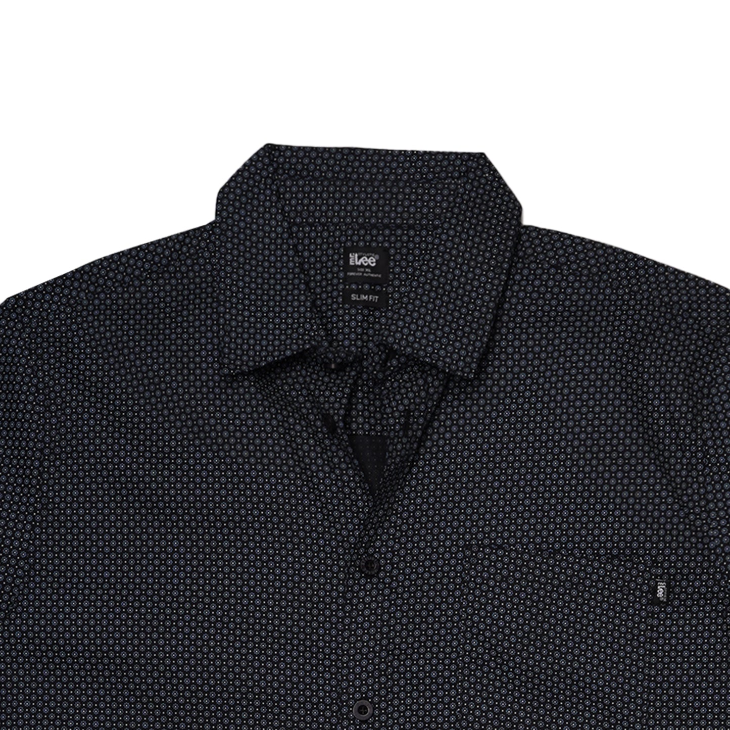 Stylistic Mr. Lee Men's Basic Woven Shirt Semi Body Fit 168908 (Navy)