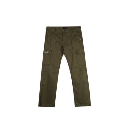 RRJ Men's Basic Non-Denim Cargo Pants Mid-Rise Fitting 176838 (Olive)