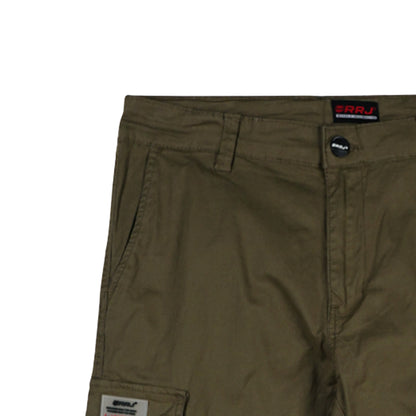 RRJ Men's Basic Non-Denim Cargo Pants Mid-Rise Fitting 176838 (Olive)