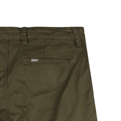 RRJ Men's Basic Non-Denim Cargo Pants Mid-Rise Fitting 176838 (Olive)
