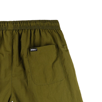 RRJ Men's Basic Non-Denim Board Short 171759 (Green)