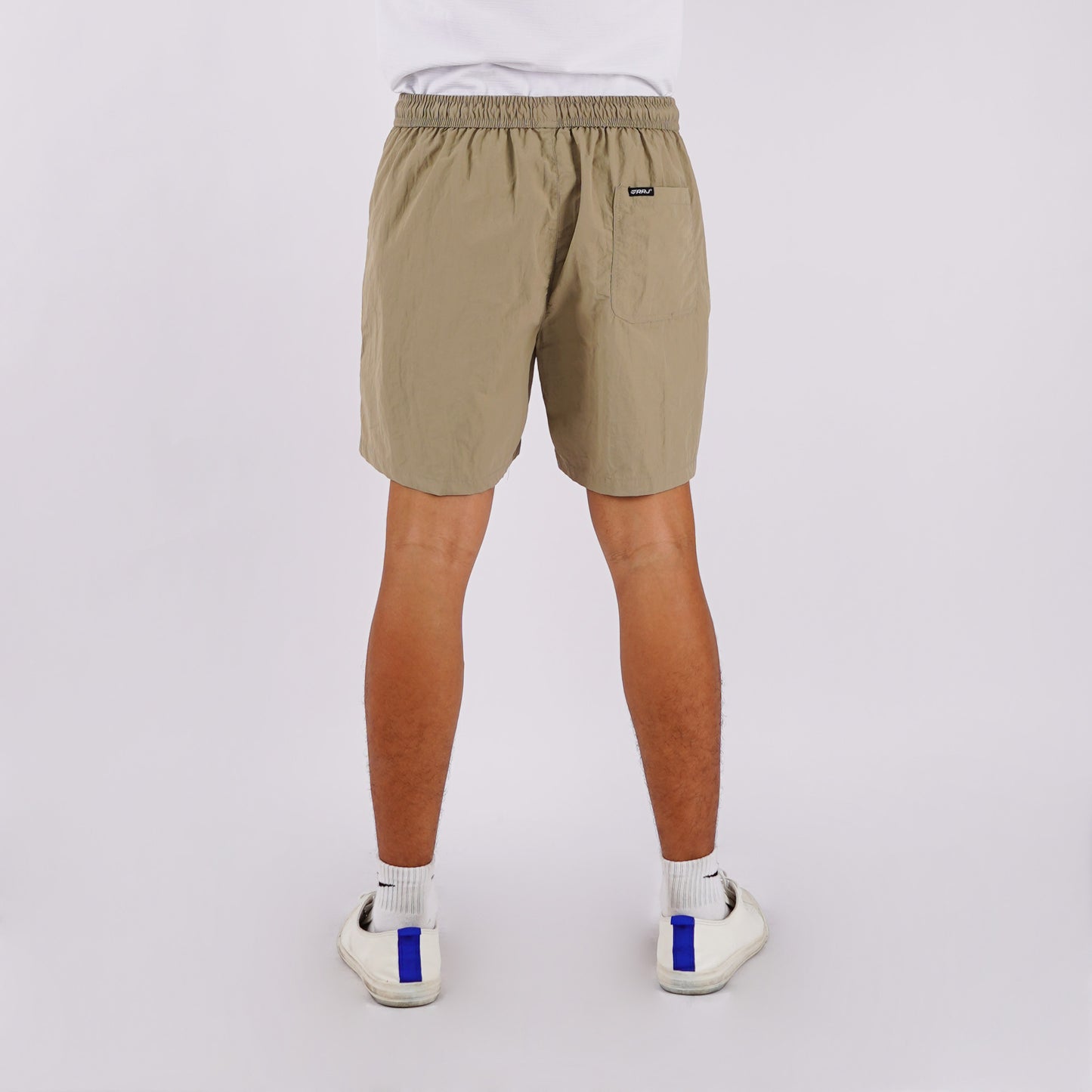 RRJ Men's Basic Non-Denim Board Short 171759 (Taupe)