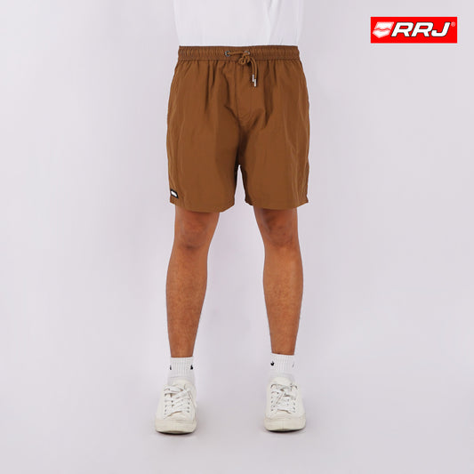 RRJ Men's Basic Non-Denim Board Short 171759 (Brown)