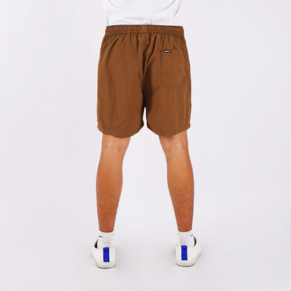RRJ Men's Basic Non-Denim Board Short 171759 (Brown)