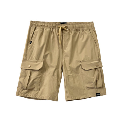 RRJ Men's Basic Non-Denim Cargo Short Mid-Rise 179818 (Beige)