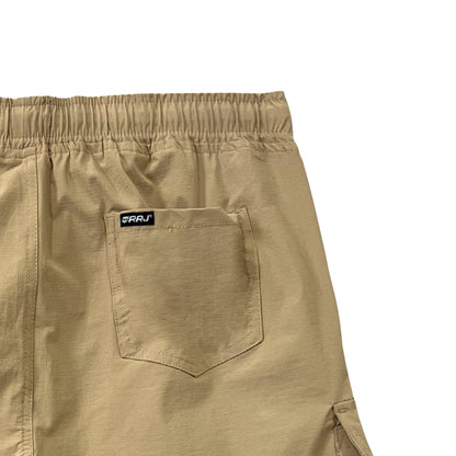 RRJ Men's Basic Non-Denim Cargo Short Mid-Rise 179818 (Beige)