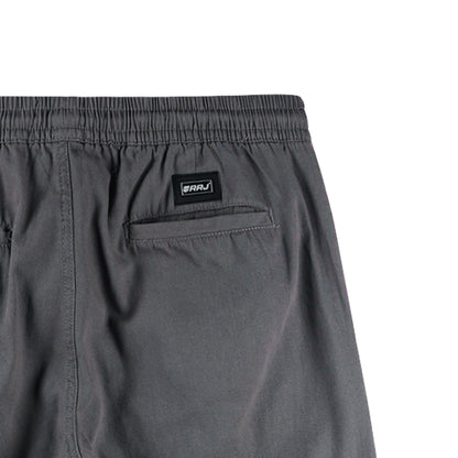 RRJ Men's Basic Non-Denim Trouser Pants Mid-Rise Fitting 176017 (Gray)