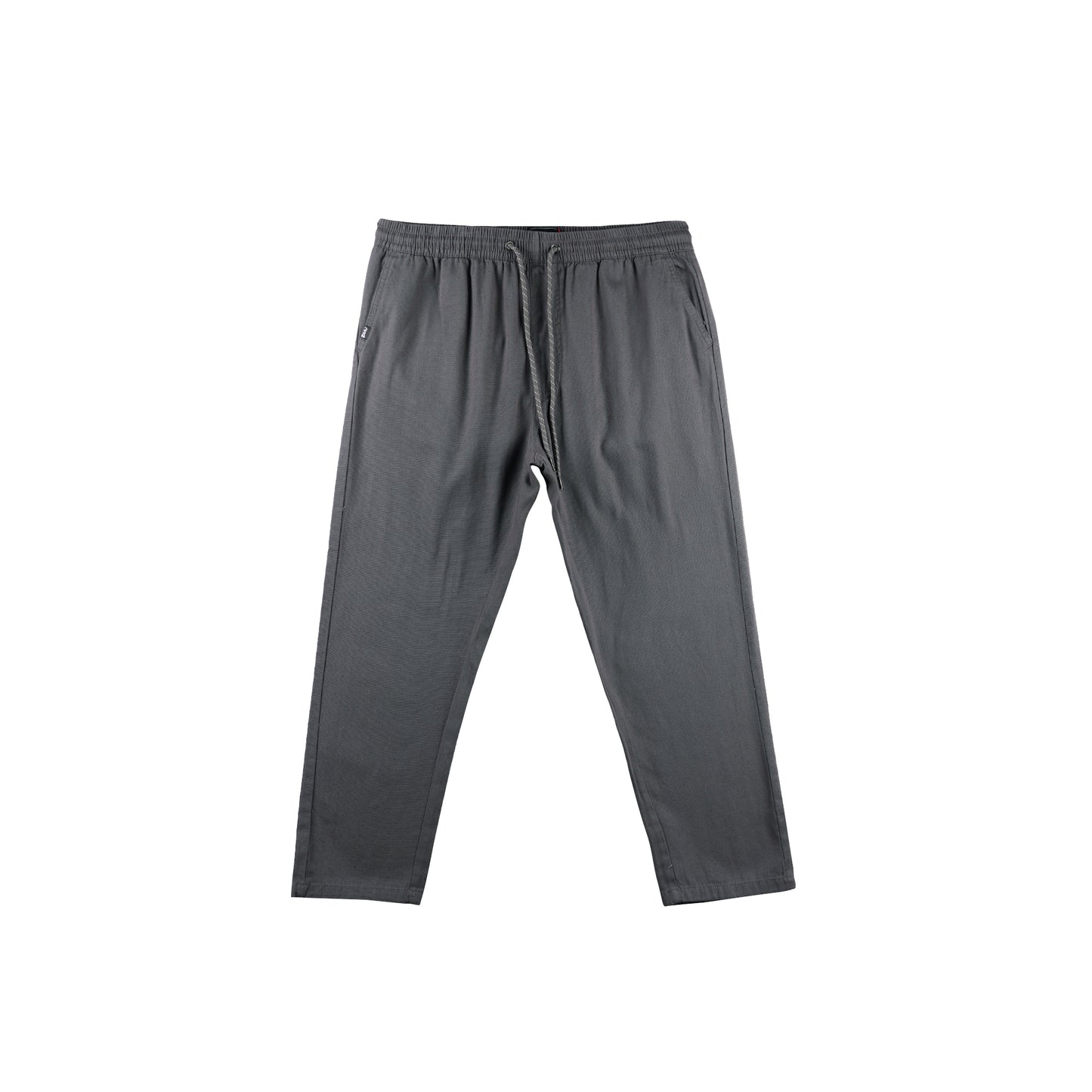 RRJ Men's Basic Non-Denim Trouser Pants Mid-Rise Fitting 176017 (Gray)