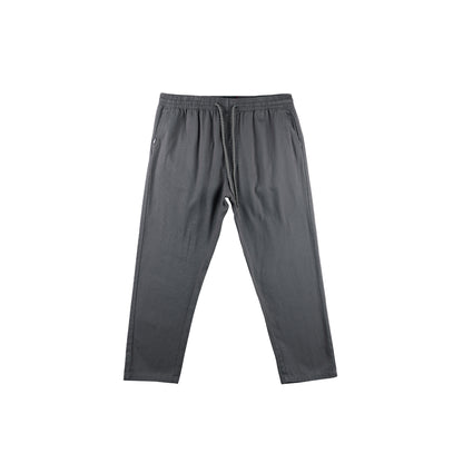 RRJ Men's Basic Non-Denim Trouser Pants Mid-Rise Fitting 176017 (Gray)