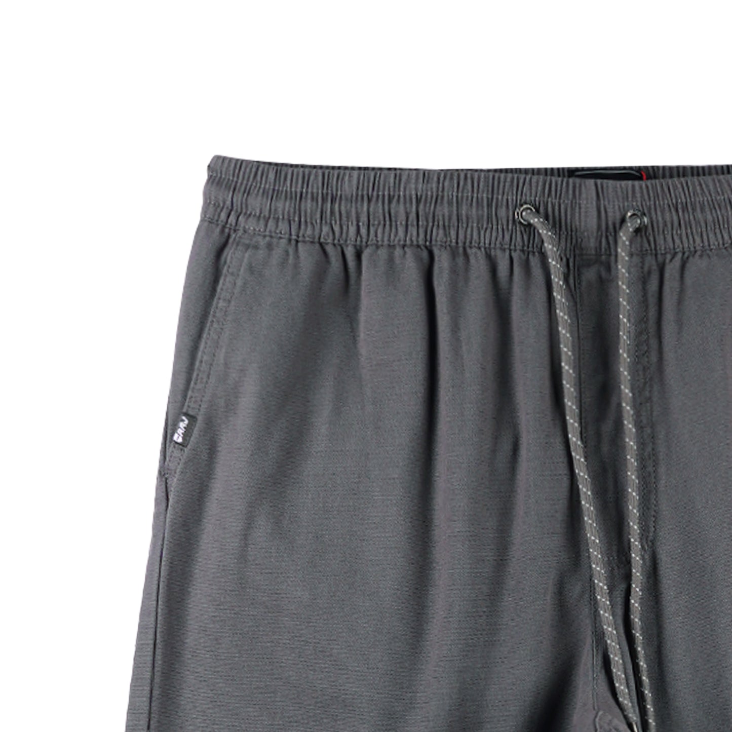 RRJ Men's Basic Non-Denim Trouser Pants Mid-Rise Fitting 176017 (Gray)