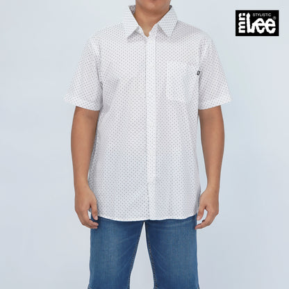 Stylistic Mr. Lee Men's Basic Woven Shirt Semi Body Fit 168875 (White)