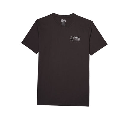 Stylistic Mr. Lee Men's Basic Tees Semi Body Fit 176953-U (Dark Gray)