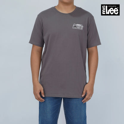 Stylistic Mr. Lee Men's Basic Tees Semi Body Fit 176953-U (Dark Gray)