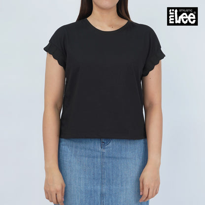 Stylistic Mr. Lee Ladies Basic Tees Relaxed Fit 157096-U (Black)