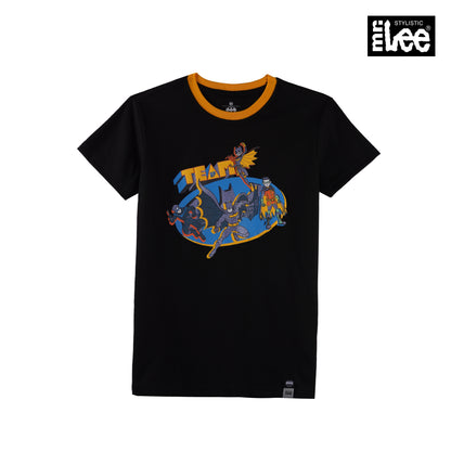 Stylistic Mr. Lee X Justice League Children's Wear Kid's Basic Tees Regular Fit 166094-U (Black)