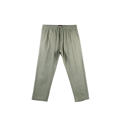 RRJ Men's Basic Non-Denim Trouser Pants Mid-Rise Fitting 176017 (Olive)